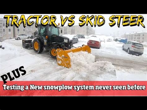 skid steer in snow|skid steer vs tractor.